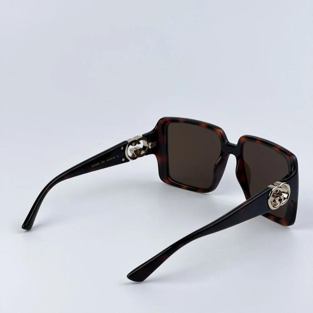 Gucci GG1692S 002 BRAND NEW Sunglasses Havana Brown Square Women